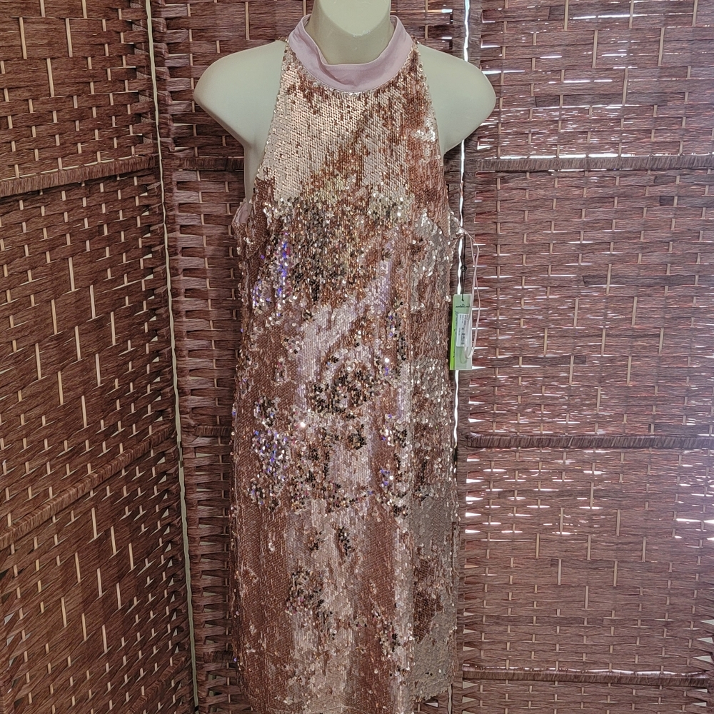 Sam Edelman Rose Gold Sequin Dress